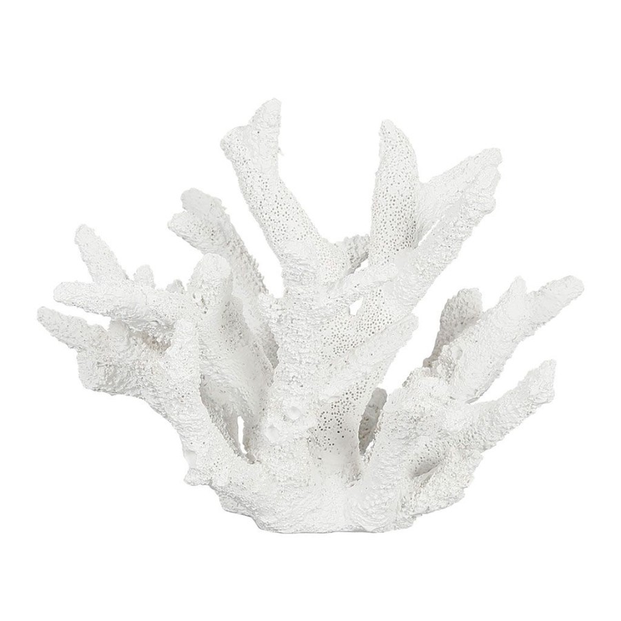 Deco Fabrique De Styles Petits Objets Deco | Deco Corail En Relief Blanc - Bordemer