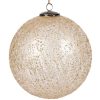 Deco Fabrique De Styles Deco A Suspendre Et Adhesive | Boule A Suspendre En Verre Et Fleurs Sechees D21Cm - Gypsophile