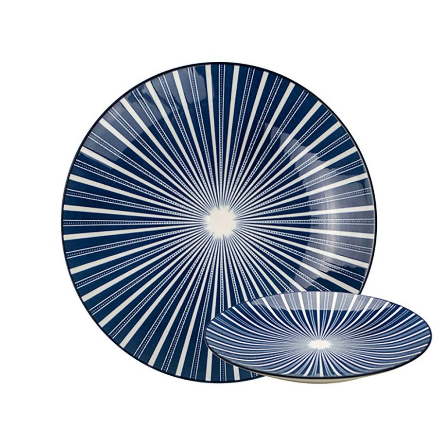 Arts De La Table Fabrique De Styles Assiettes | Assiette Plate Otb Stripes D26.5Xh3Cm