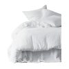 Textiles Fabrique De Styles Housses De Couette | Housse De Couette En Gaze De Coton Blanc 240X220Cm - Dili