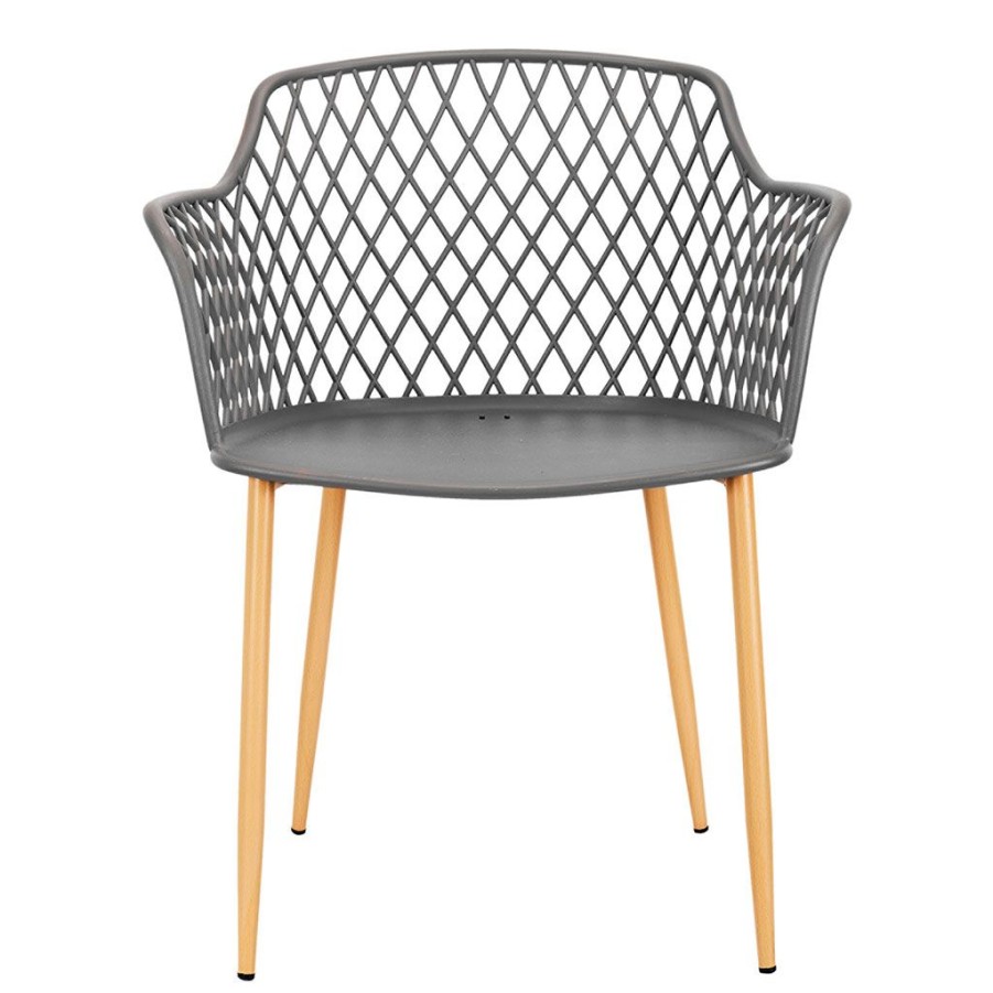 Jardin Fabrique De Styles Chaises&Fauteuils | Fauteuil De Jardin Gris En Plastique Malaga