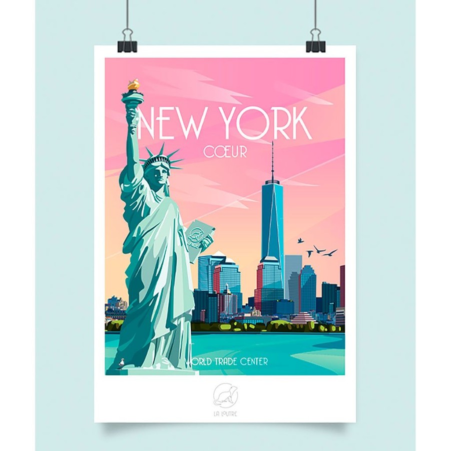 Deco Fabrique De Styles Cadres Deco Et Affiches | Affiche Ville New-York 42X59.4Cm