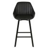 Meubles Fabrique De Styles Tabourets Et Chaises De Bar | Chaise Haute Pivotante Noir Veilli - Moss