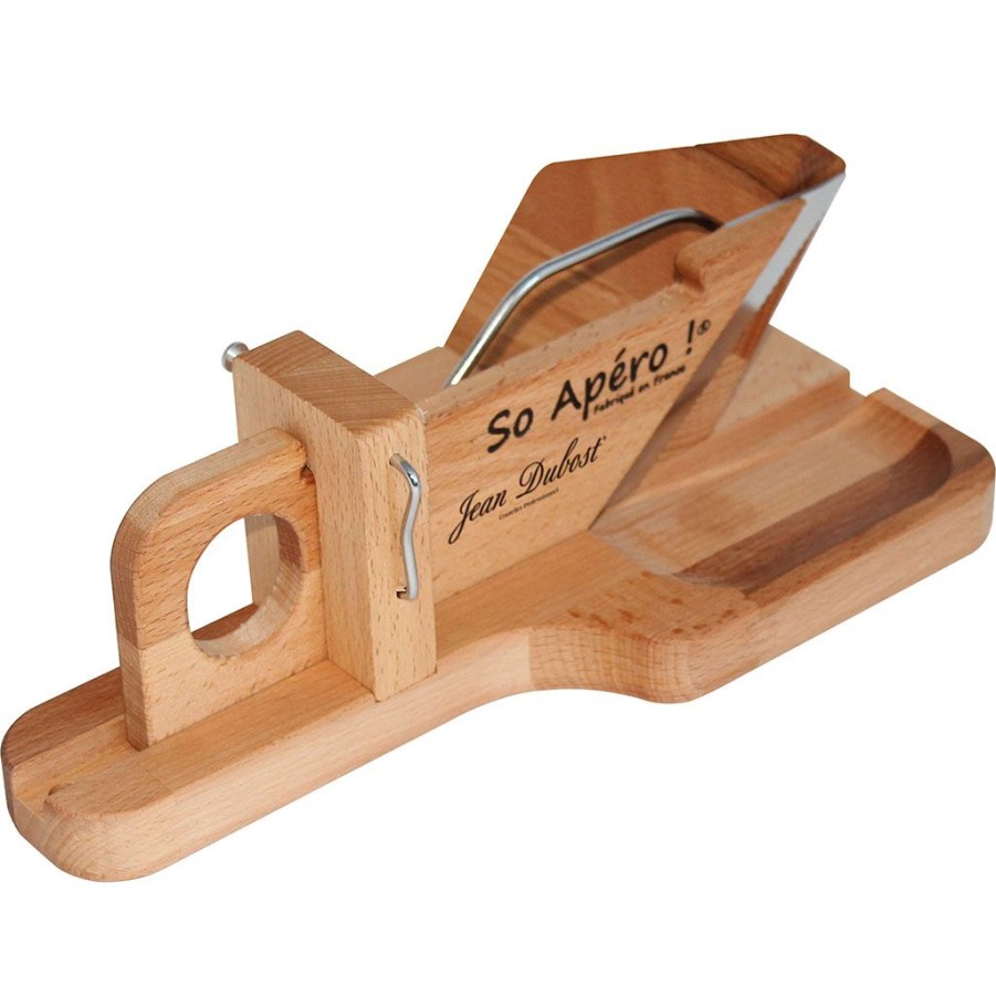 Arts De La Table Fabrique De Styles Ustensibles De Cuisine | Guillotine A Saucisson En Hetre