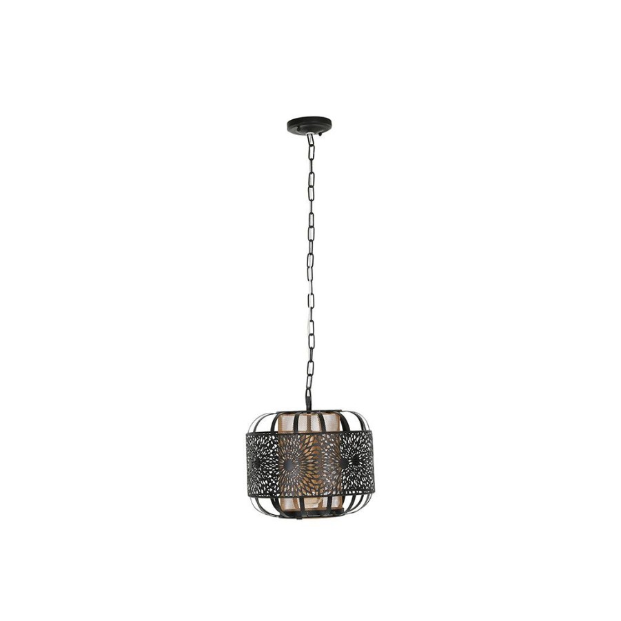 Luminaires Fabrique De Styles | Suspension En Fer D30.5Cm Noir Et Dore - Rosalie