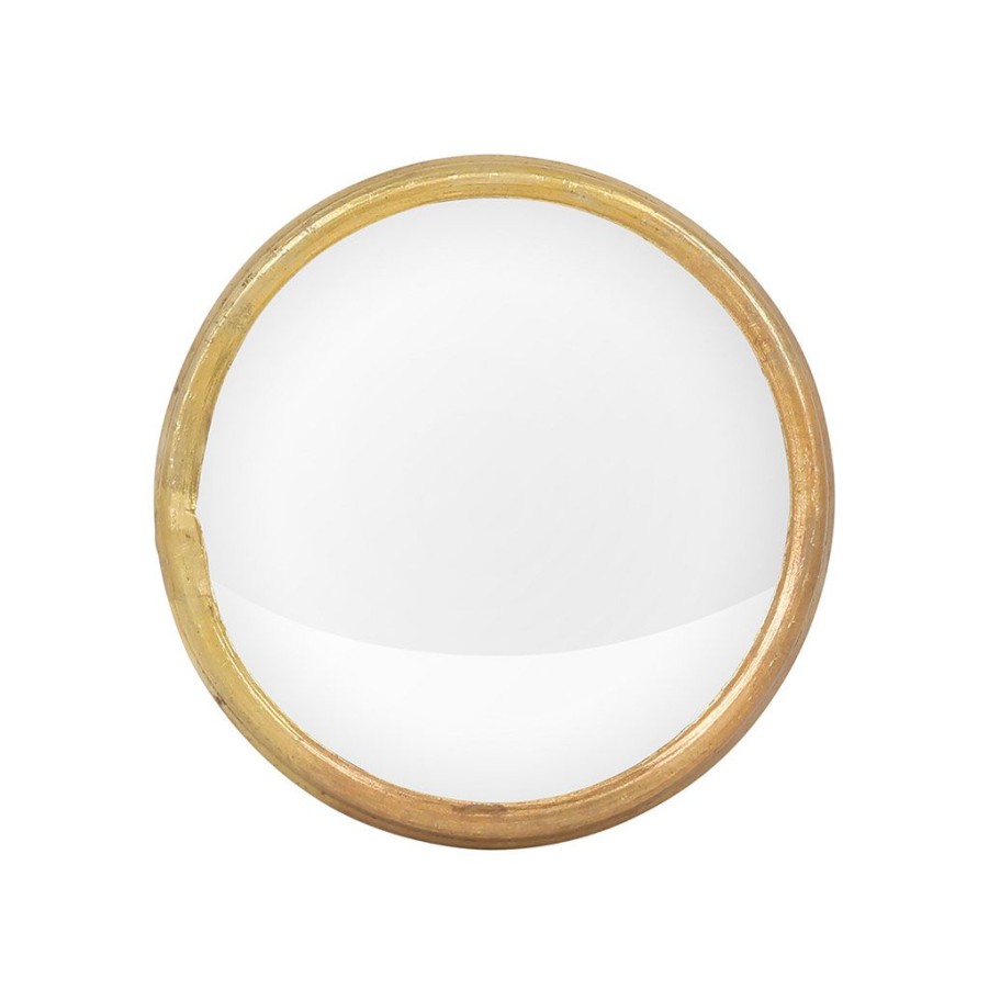 Deco Fabrique De Styles | Miroir Convexe En Laiton Dore D11.5Cm - Edman