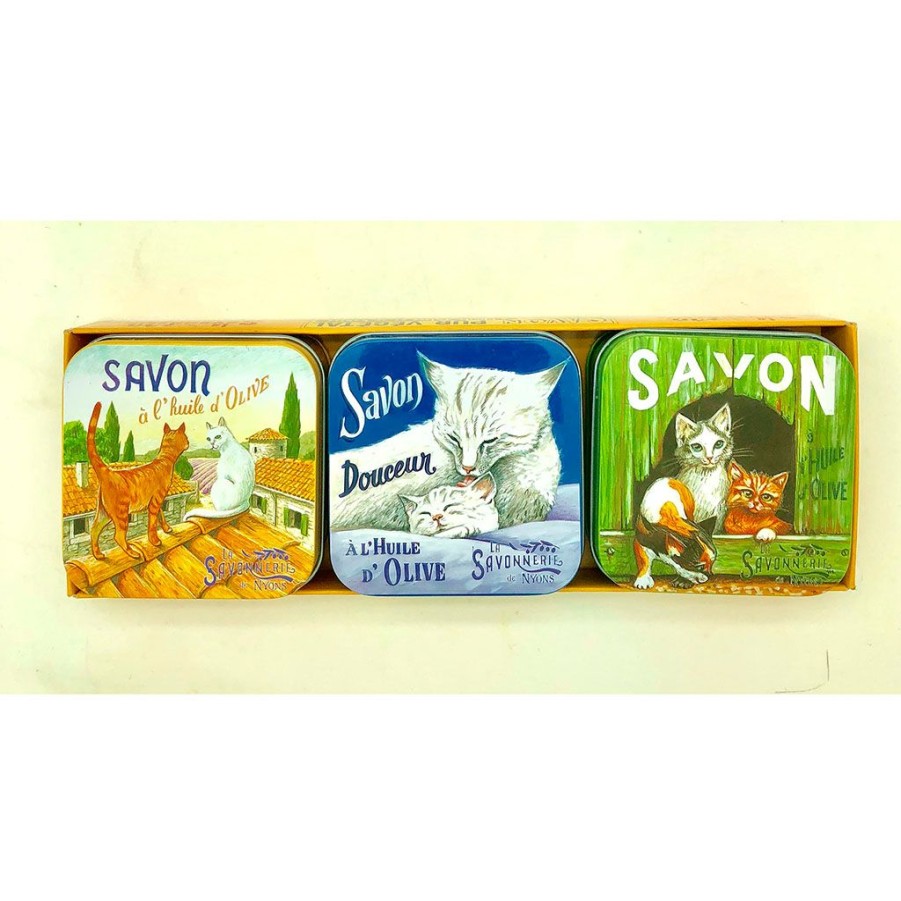 Bien&Etre Fabrique De Styles Savon Solide | Lot De 3 Boites Metal Avec Savons 100G