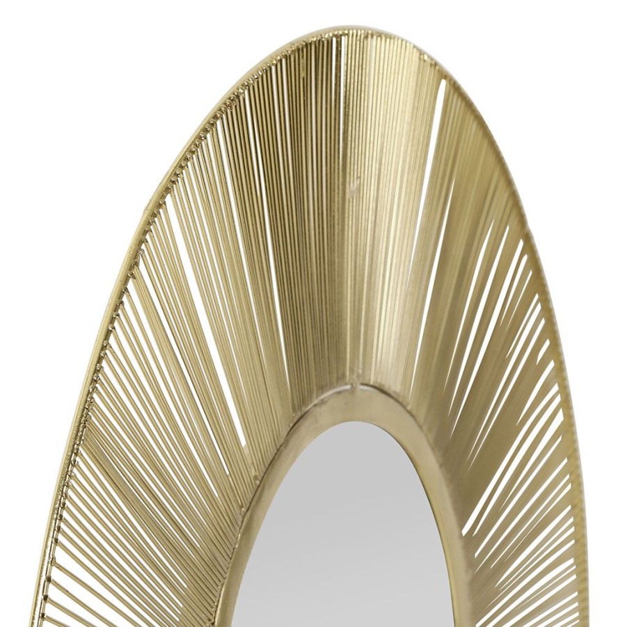 Deco Fabrique De Styles | Miroir En Fer Dore D51Cm - Ardecor