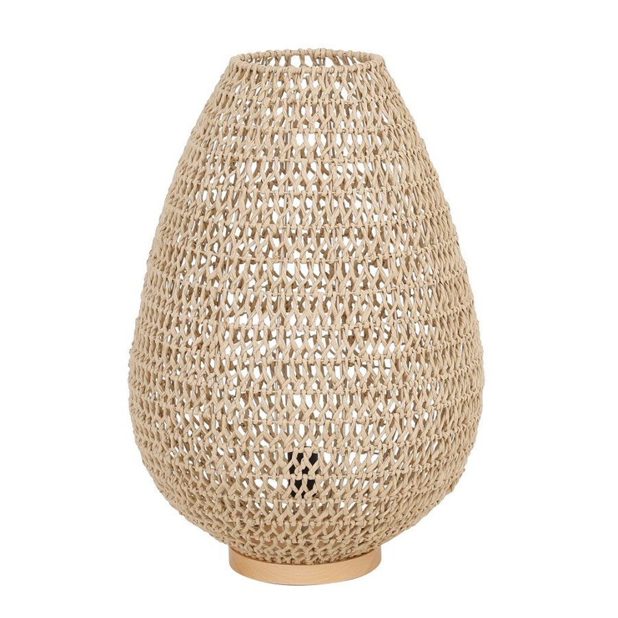 Luminaires Fabrique De Styles | Lampe En Corde De Papier H61Cm Naturel - Calyp