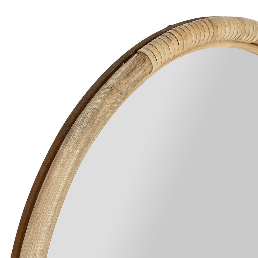 Deco Fabrique De Styles | Miroir En Rotin Naturel 40Xh53Cm - Mirage