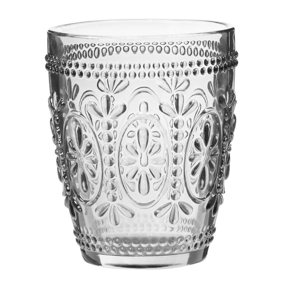 Arts De La Table Fabrique De Styles Verres A Eau Et Gobelets | Set De 2 Verres Double Paroi Stries 20Cl - Pavina