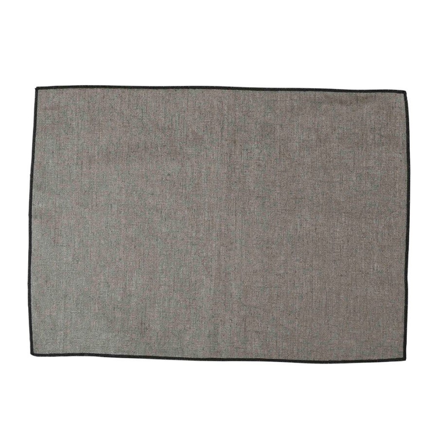 Textiles Fabrique De Styles Sets De Table | Set De Table En Lin Kaki 35X48Cm - Borgo