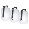 Jardin Fabrique De Styles Luminaires | Lot De 3 Lampes Balad D10Xh12Cm Carbone