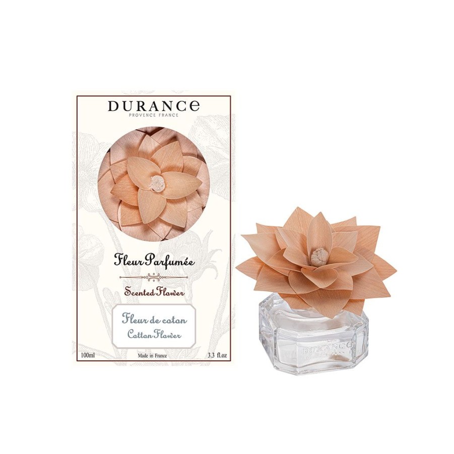 Bougies Et Senteurs Fabrique De Styles Sachets Et Decors Parfumes | Fleur Parfumee En Bois 100 Ml Fleur De Coton