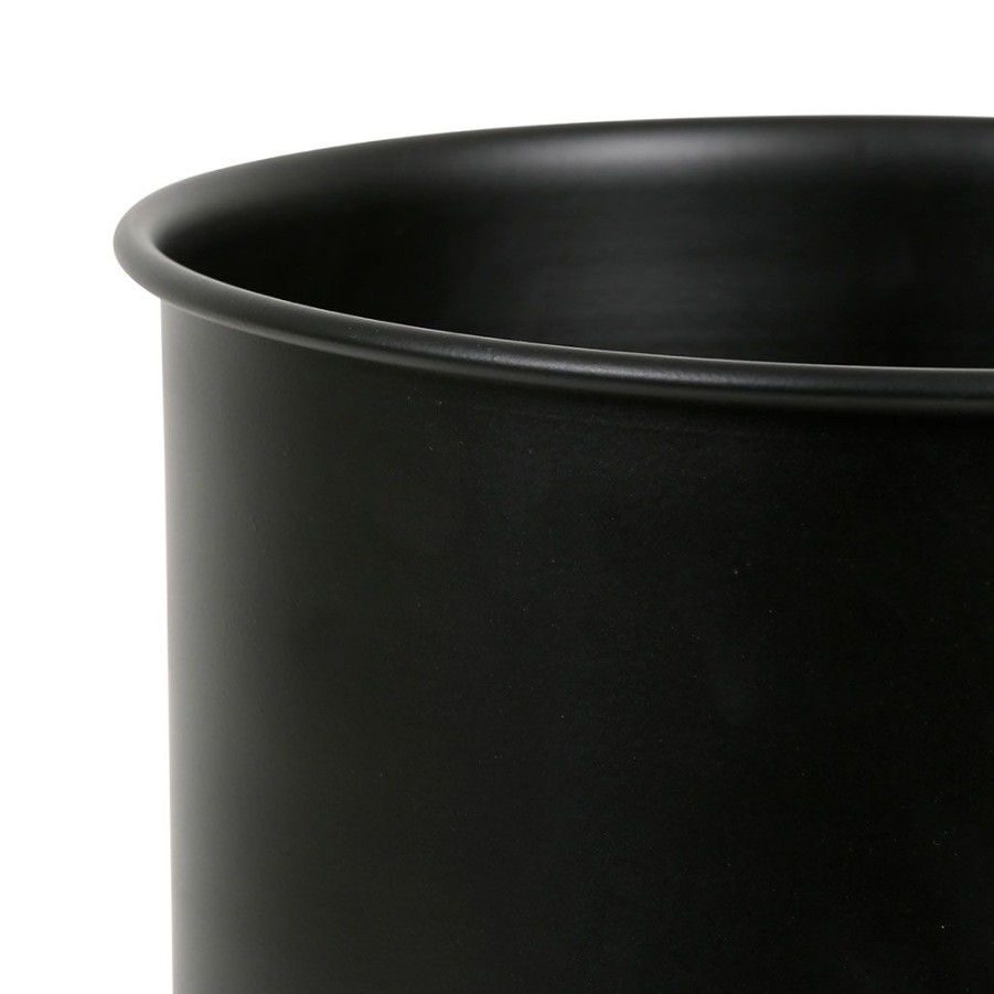 Deco Fabrique De Styles Cache&Pots Et Supports | Cache Pot Visag-Arty Noir D25Cm