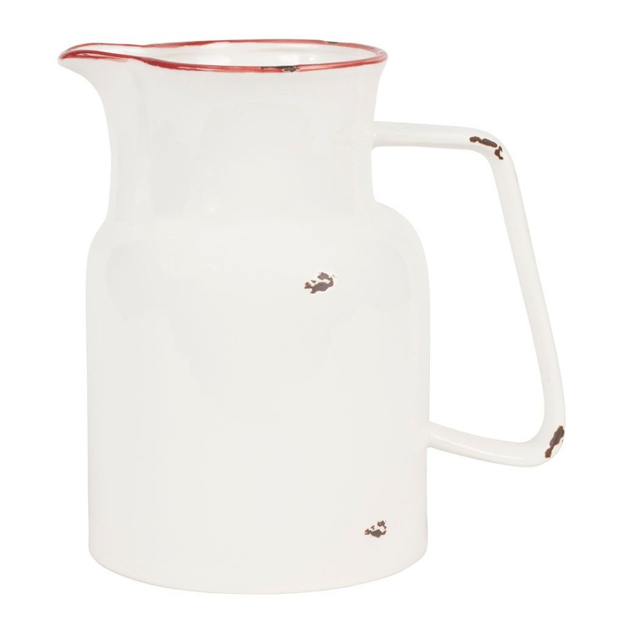 Arts De La Table Fabrique De Styles Carafes Et Pichets | Pichet Retro Blanc+Rouge 1L