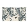 Accessoires Et Loisirs Fabrique De Styles Sacs Et Pochettes | Pochette Bijoux Voyage Tropic'Art Creme Touche Emeraude 20X24Cm En Velours Coton