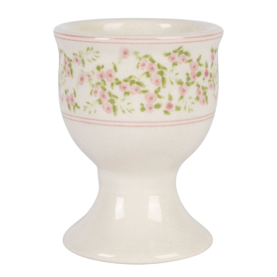 Arts De La Table Fabrique De Styles Accessoires De Table | Coquetier En Faience Rose Et Vert D5 - Rose