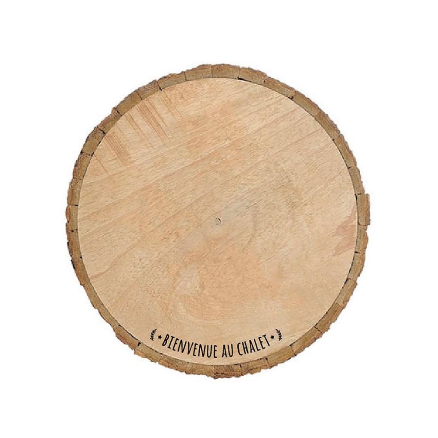 Deco Fabrique De Styles Petits Objets Deco | Dessous D'Assiette Chalet En Bois D30Cm