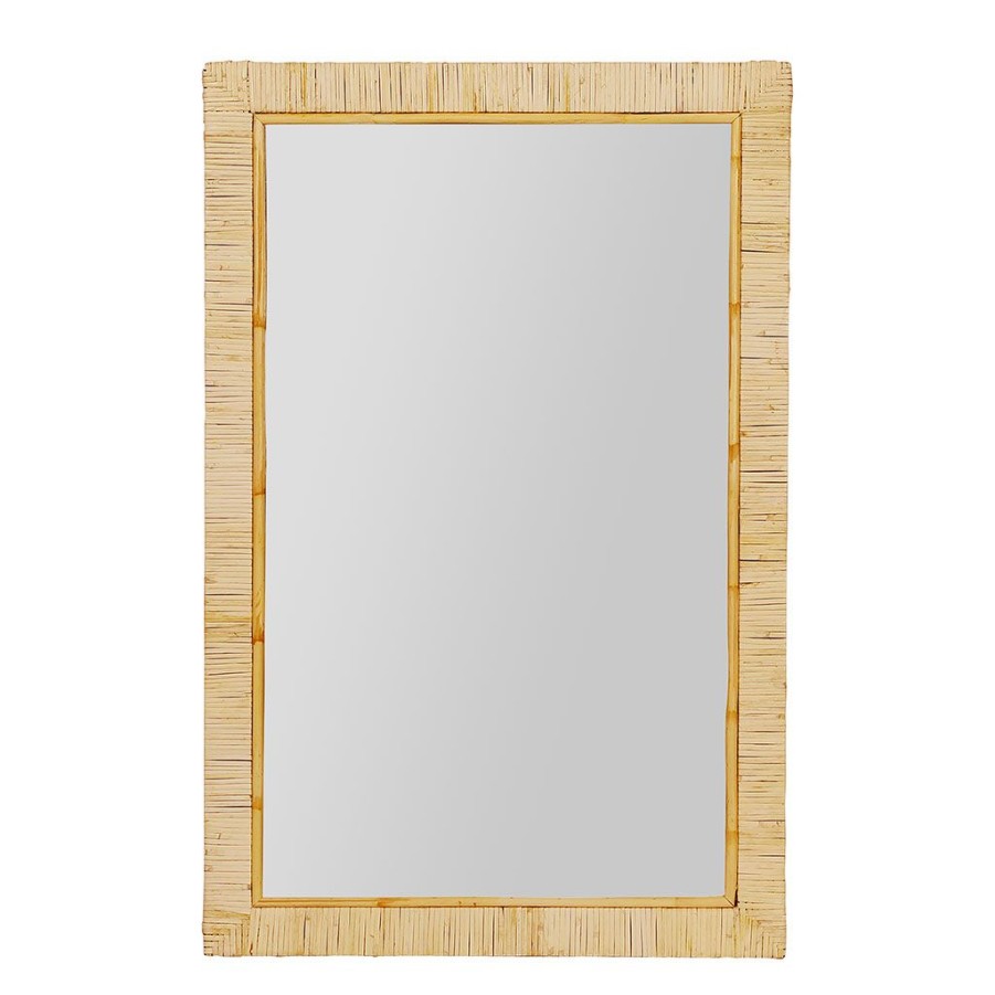 Deco Fabrique De Styles | Miroir Rectangle En Rotin Naturel 50.5X75.3Cm