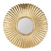 Deco Fabrique De Styles | Miroir En Fer Et Miroir Dore D40Cm - Tropic-Et