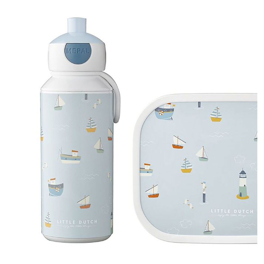 Coin Des Petits Fabrique De Styles | Gourde Pop-Up Campus 400Ml - Sailors Bay