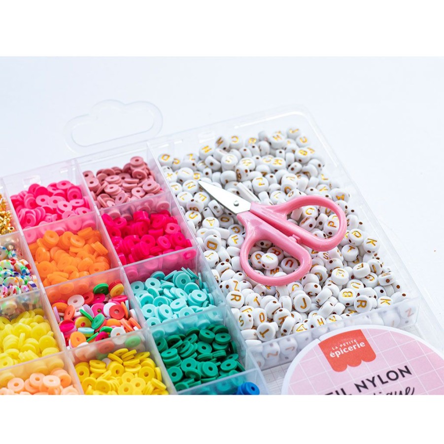 Accessoires Et Loisirs Fabrique De Styles | Boite De 16 Couleurs Pop De Perles Heishi 6 Mm Et Accessoires