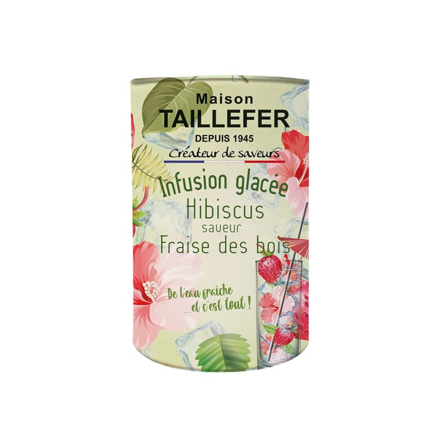 Epicerie Fabrique De Styles Cafes&Thes Et Infusions | Infusion Glacee Hibiscus Rouge, Saveur Fraise Des Bois 100G