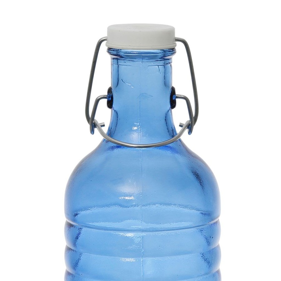 Arts De La Table Fabrique De Styles Carafes Et Pichets | Bouteille En Verre Et Inox Et Silicone Bleu 1.5L - Aheli