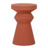 Meubles Fabrique De Styles Bouts De Canape Et Tables D'Appoint | Bout Canape Moderne En Fer Terracotta - Arty