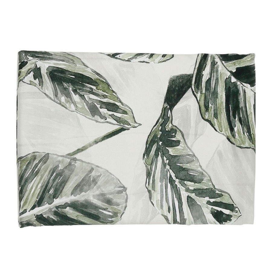 Textiles Fabrique De Styles Nappes | Nappe Feuilles Vert 260X160 - Calathea