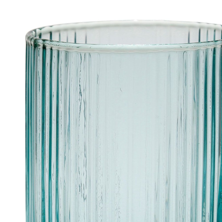 Arts De La Table Fabrique De Styles Verres A Eau Et Gobelets | Gobelet Strie Menthe 35Cl En Verre - Folky