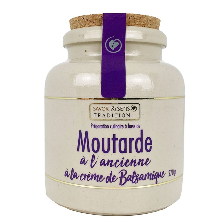 Epicerie Fabrique De Styles Condiments Et Epices | Moutarde A L'Ancienne Et Vinaigre Balsamique Noir