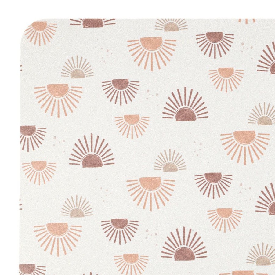 Textiles Fabrique De Styles Sets De Table | Set De Table Ecru Et Terracotta - Sweet Leaves