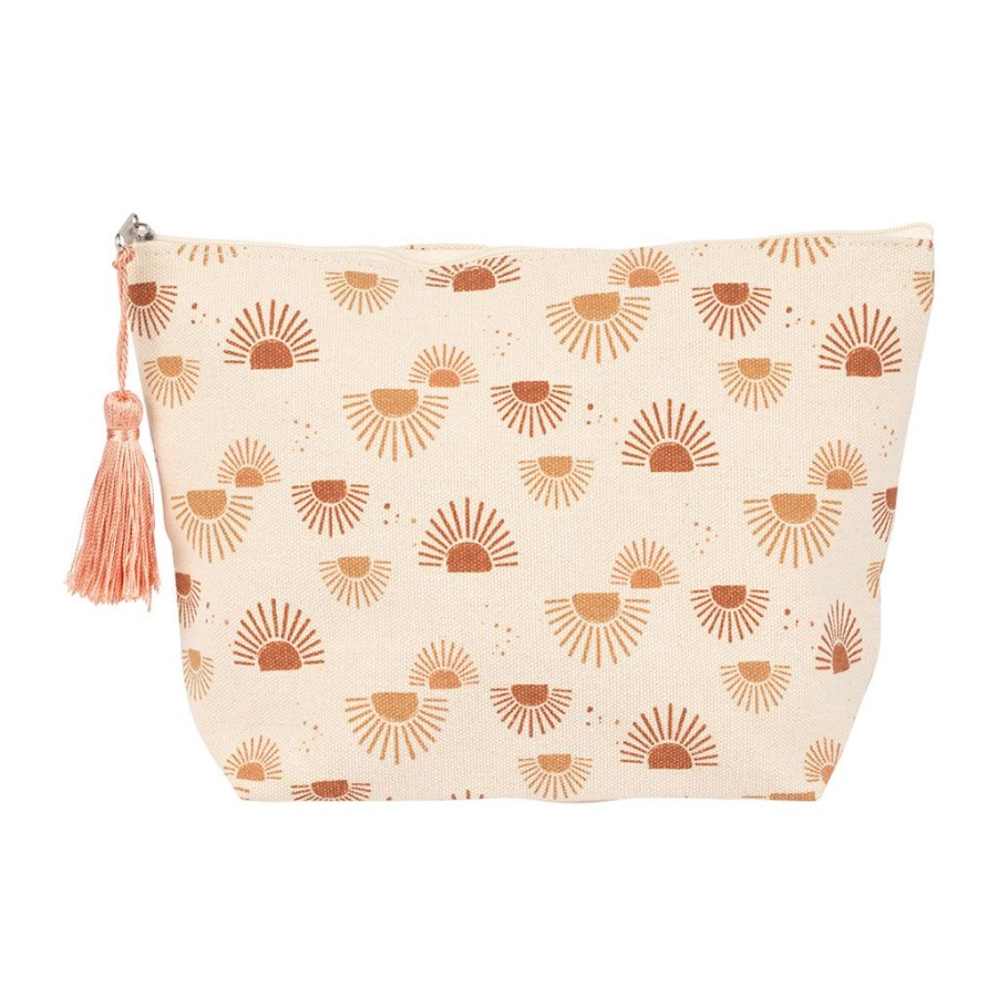 Accessoires Et Loisirs Fabrique De Styles Sacs Et Pochettes | Pochette Ecru Et Terracotta - Sweet Leaves