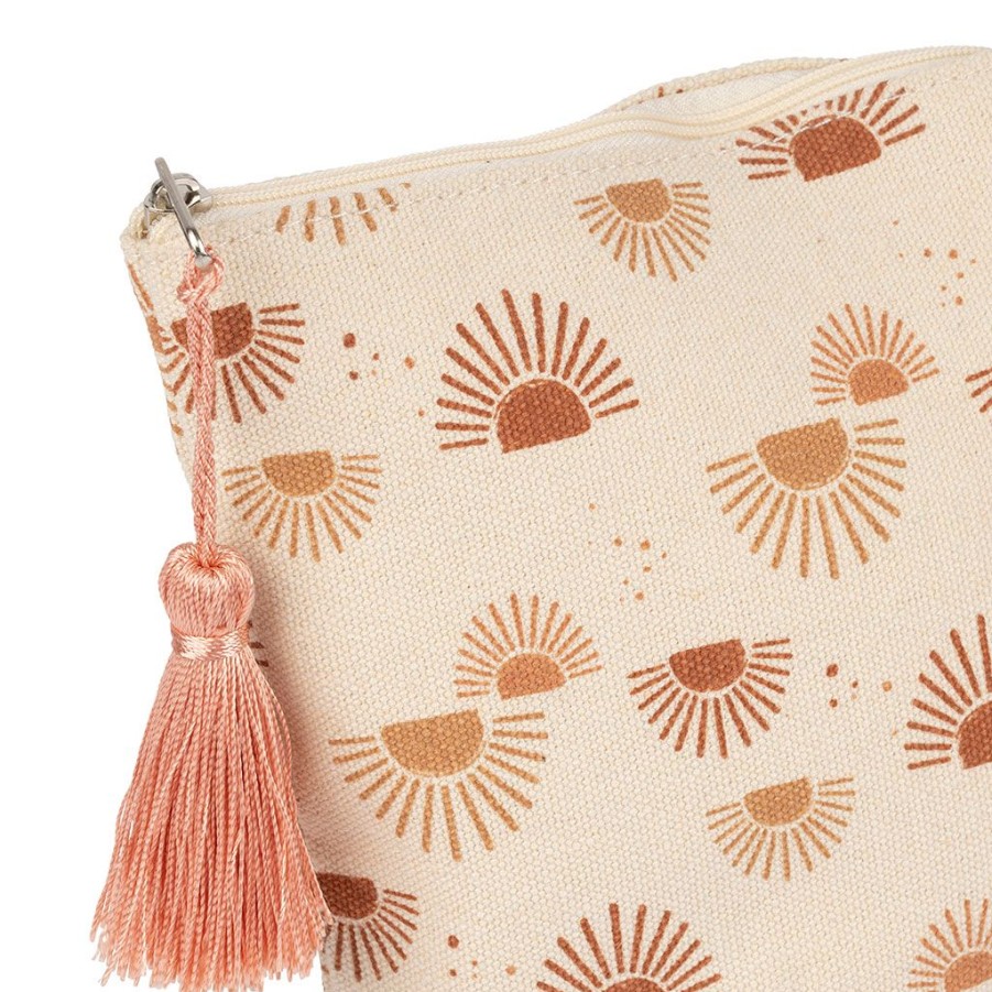 Accessoires Et Loisirs Fabrique De Styles Sacs Et Pochettes | Pochette Ecru Et Terracotta - Sweet Leaves