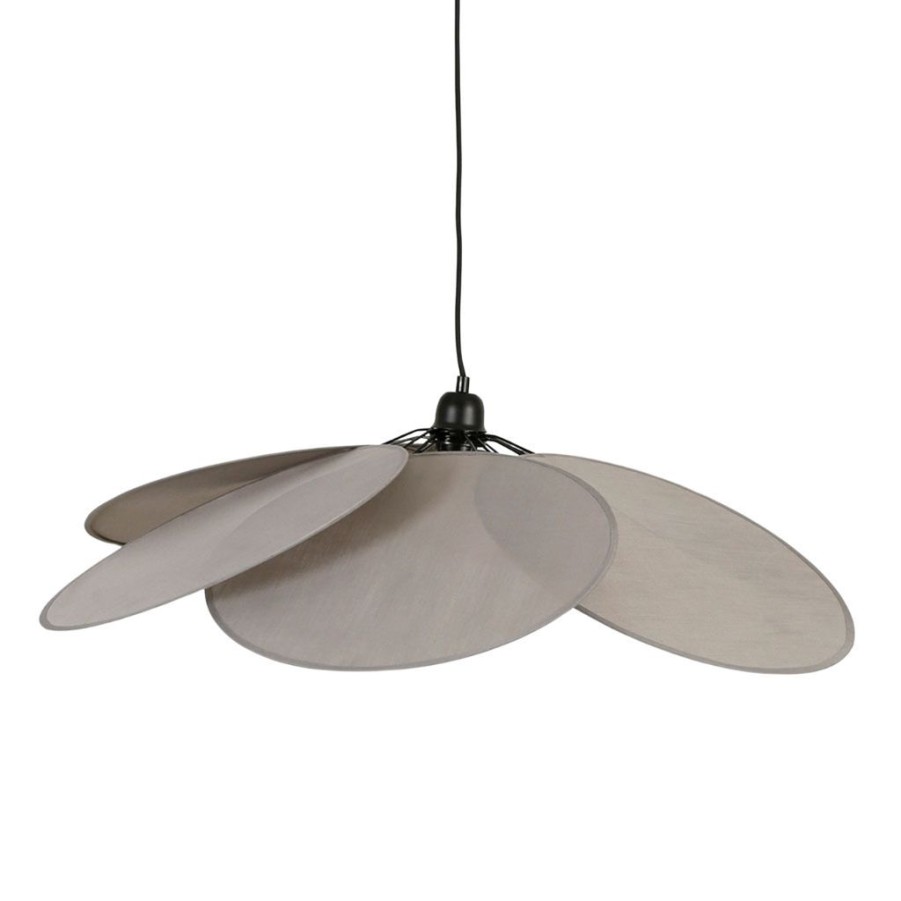 Luminaires Fabrique De Styles | Suspension En Coton D73Cm Anthracite - Evasion