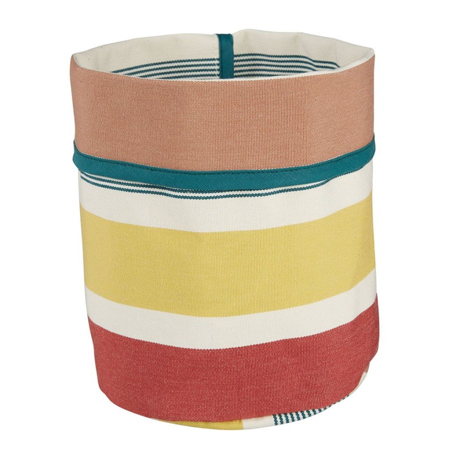 Jardin Fabrique De Styles Deco&Accessoires Et Rangements | Corbeille/Cache Pot Arc En Ciel D14Xh15Cm En Coton