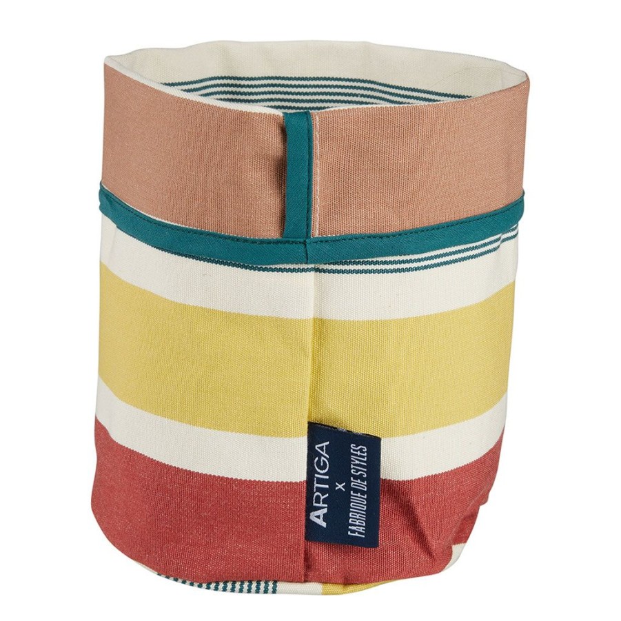 Jardin Fabrique De Styles Deco&Accessoires Et Rangements | Corbeille/Cache Pot Arc En Ciel D14Xh15Cm En Coton