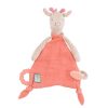 Coin Des Petits Fabrique De Styles | Doudou Attache-Tetine Girafe Sous Mon Baobab - H35Cm Rose