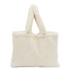 Accessoires Et Loisirs Fabrique De Styles Sacs Et Pochettes | Sac Tote Bag Peluche Ecru - Adalie