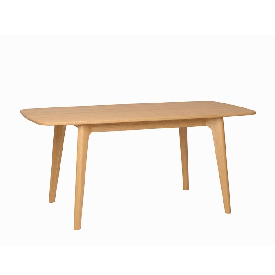 Meubles Fabrique De Styles Table De Salle A Manger | Table A Manger Extensible En Placage Et Chene Naturel 140(+40)X90Cm - Sublime