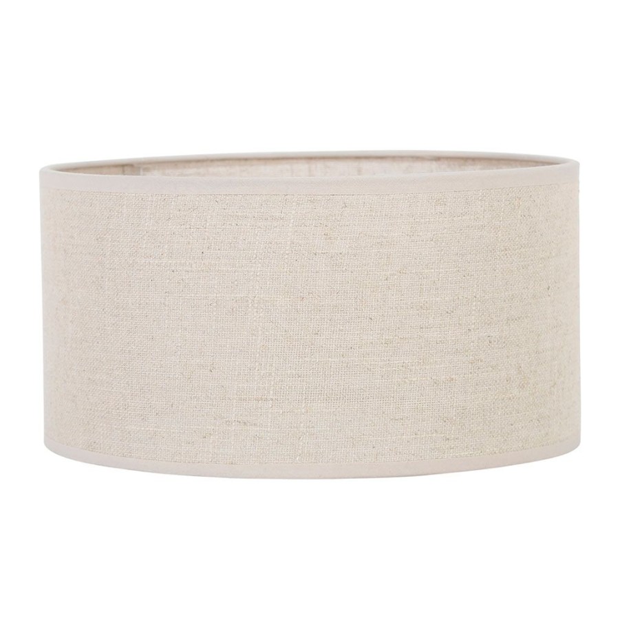 Luminaires Fabrique De Styles | Abat Jour En Lin D30Cm Beige - Terre Boheme