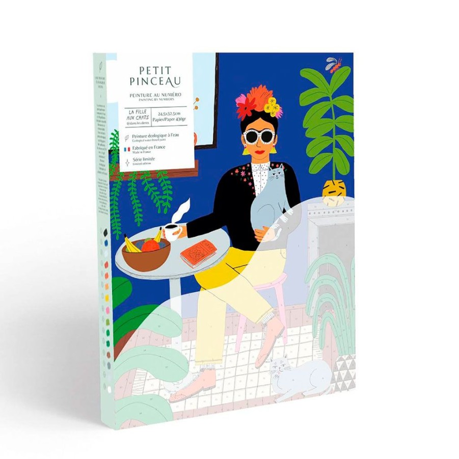 Accessoires Et Loisirs Fabrique De Styles | Coffret Peinture Au Numero - La Fille Aux Chats