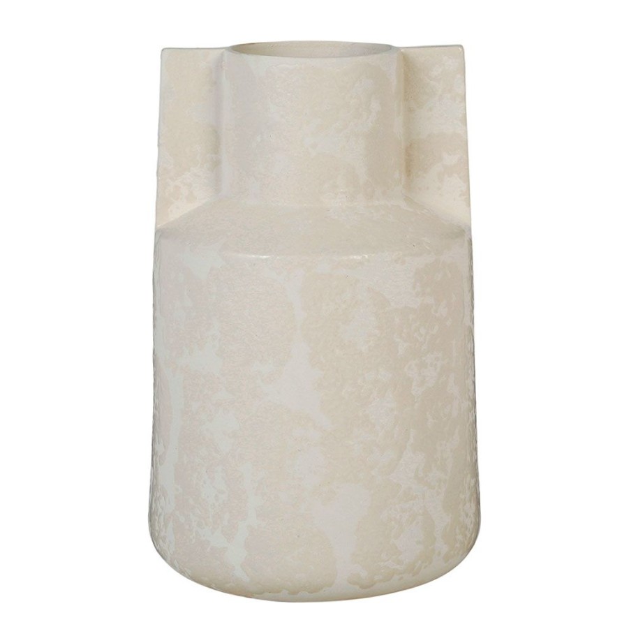 Deco Fabrique De Styles Vases Et Soliflores | Vase Lisla Blanc Mat D17.5Xh28.5Cm Faience