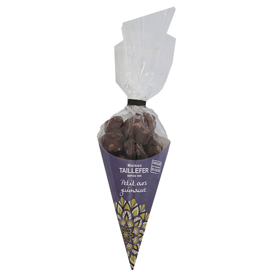 Epicerie Fabrique De Styles Chocolats Et Confiseries | Nounours Guimauve Enrobee Chocolat Lait Cornet 120G