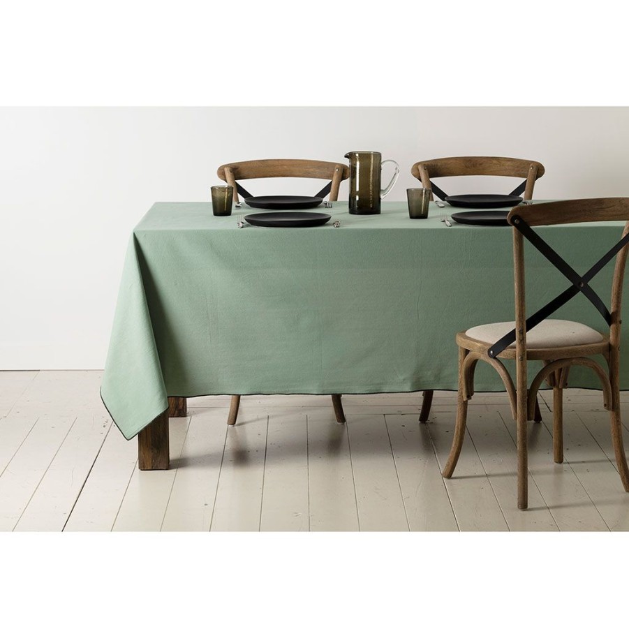 Textiles Fabrique De Styles Serviettes De Table | Serviette X2 Corino Vert D'Eau 35X35Cm Coton Lave 170G/M2