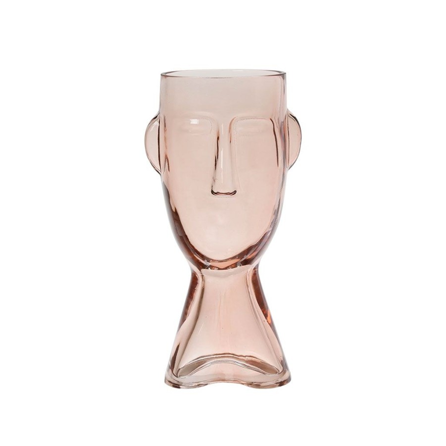 Deco Fabrique De Styles Vases Et Soliflores | Vase En Verre Terracotta 11X9.5Xh23.5Cm - Funny