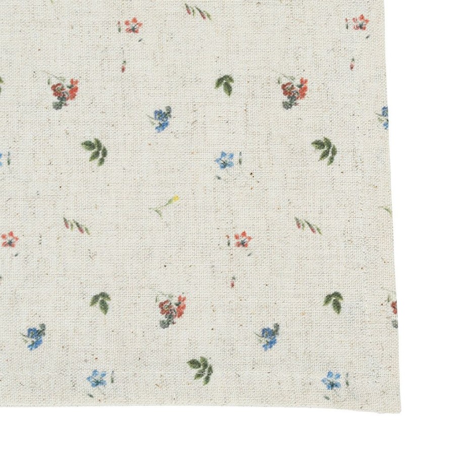 Textiles Fabrique De Styles Serviettes De Table | Serviette X4 P'Tite Fleur Naturel 40X40Cm En Coton