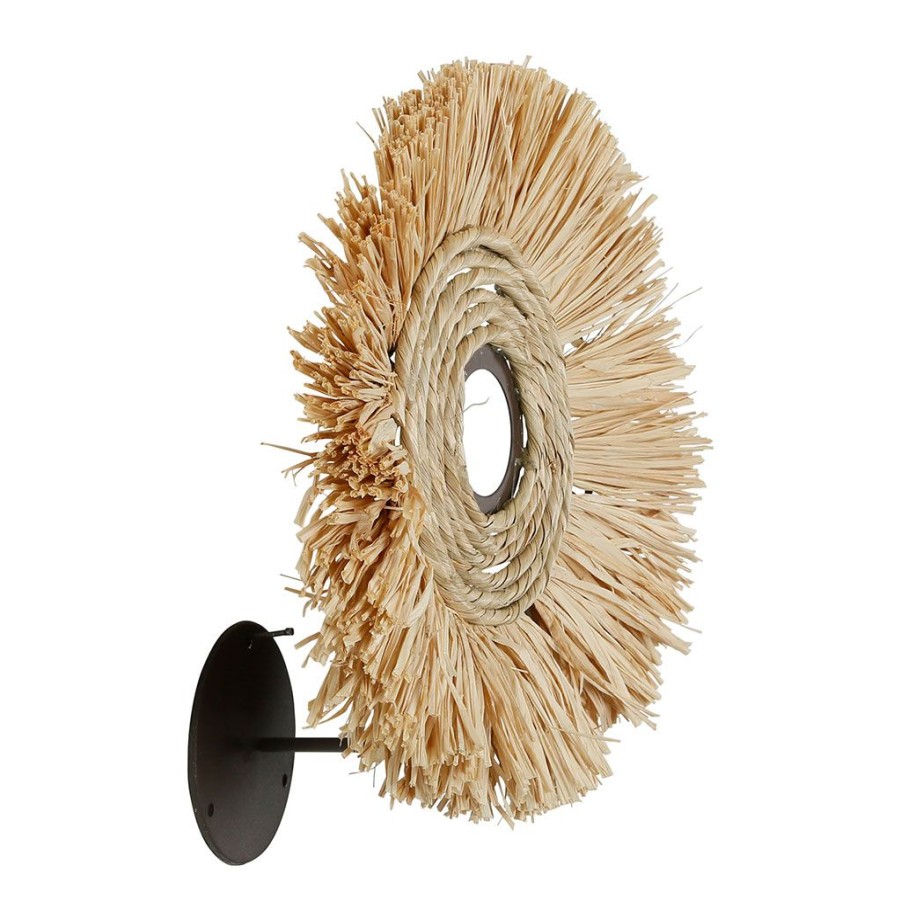 Luminaires Fabrique De Styles | Applique Non Electrique En Raphia D25Cm Naturel - Cuzco